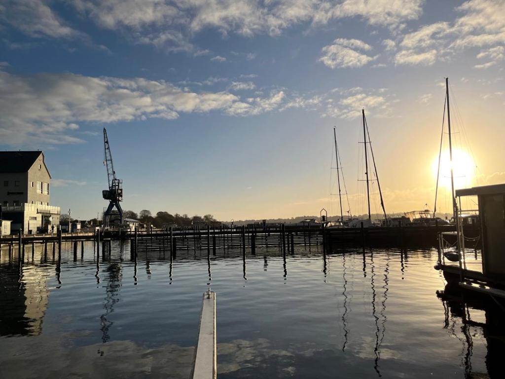 Ostsee Hausboot Schleswig Ostseeblick 1 외부 사진
