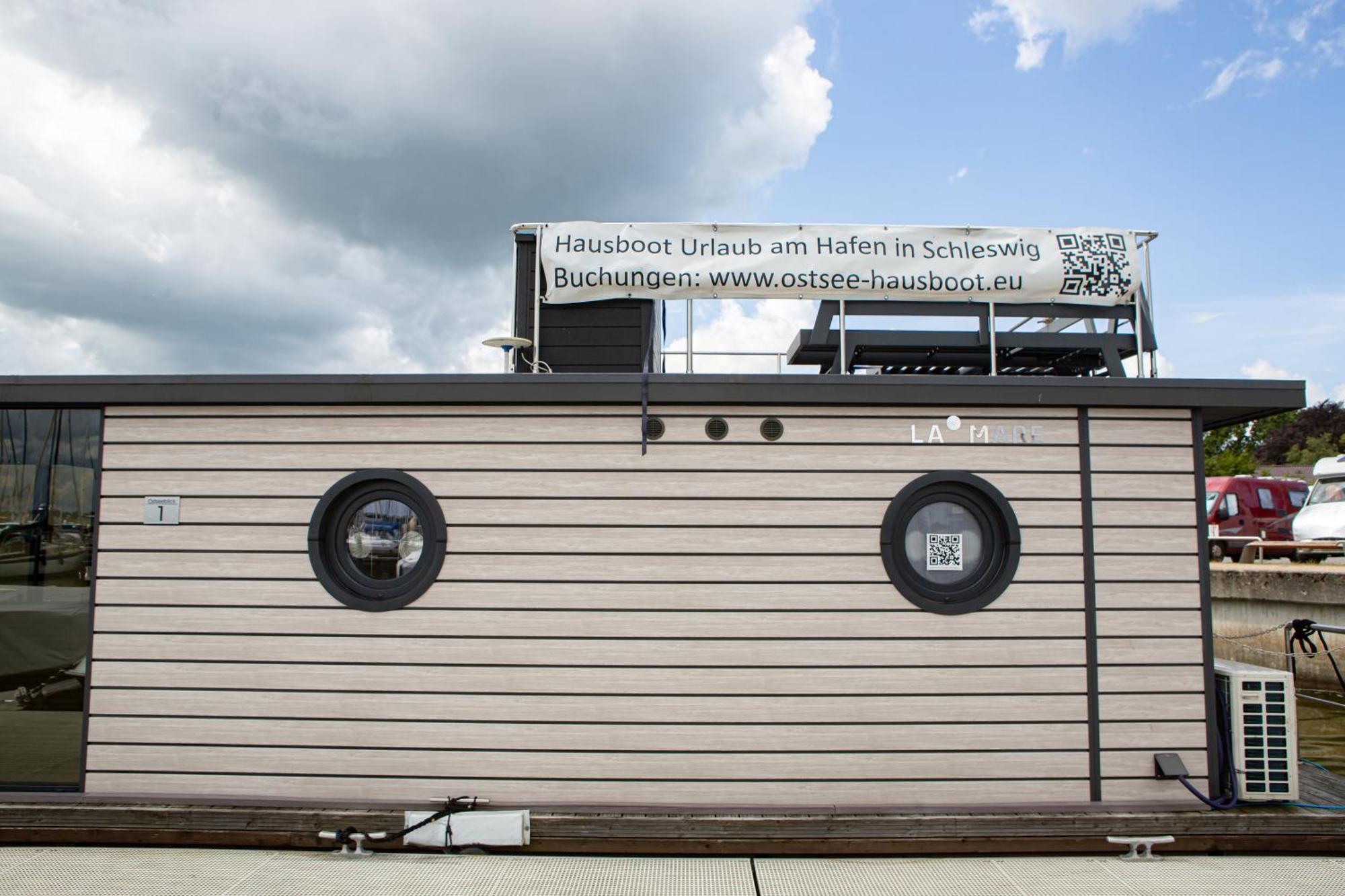 Ostsee Hausboot Schleswig Ostseeblick 1 외부 사진